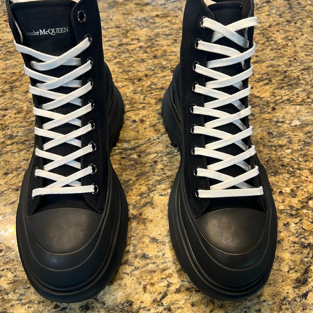 Alexander McQueen Black High-Top Sneakers